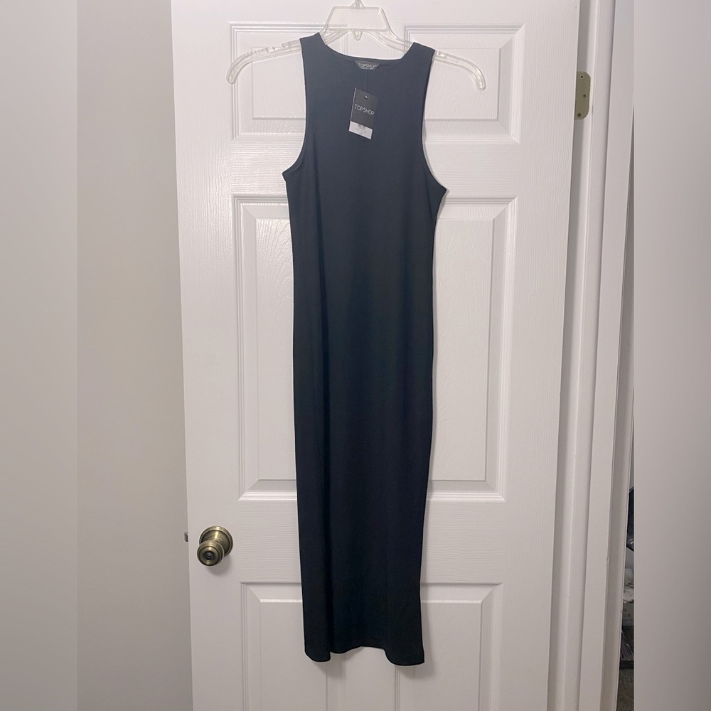 NWT Topshop Black Tube Maxi dress
